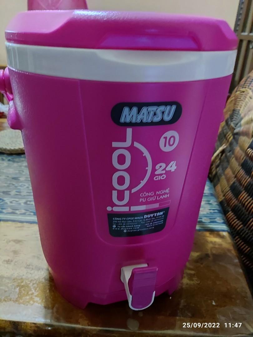 MATSU DUYTAN 10L Ice Cooler Box Water Dispenser Tahan 2436 Jam Camping
