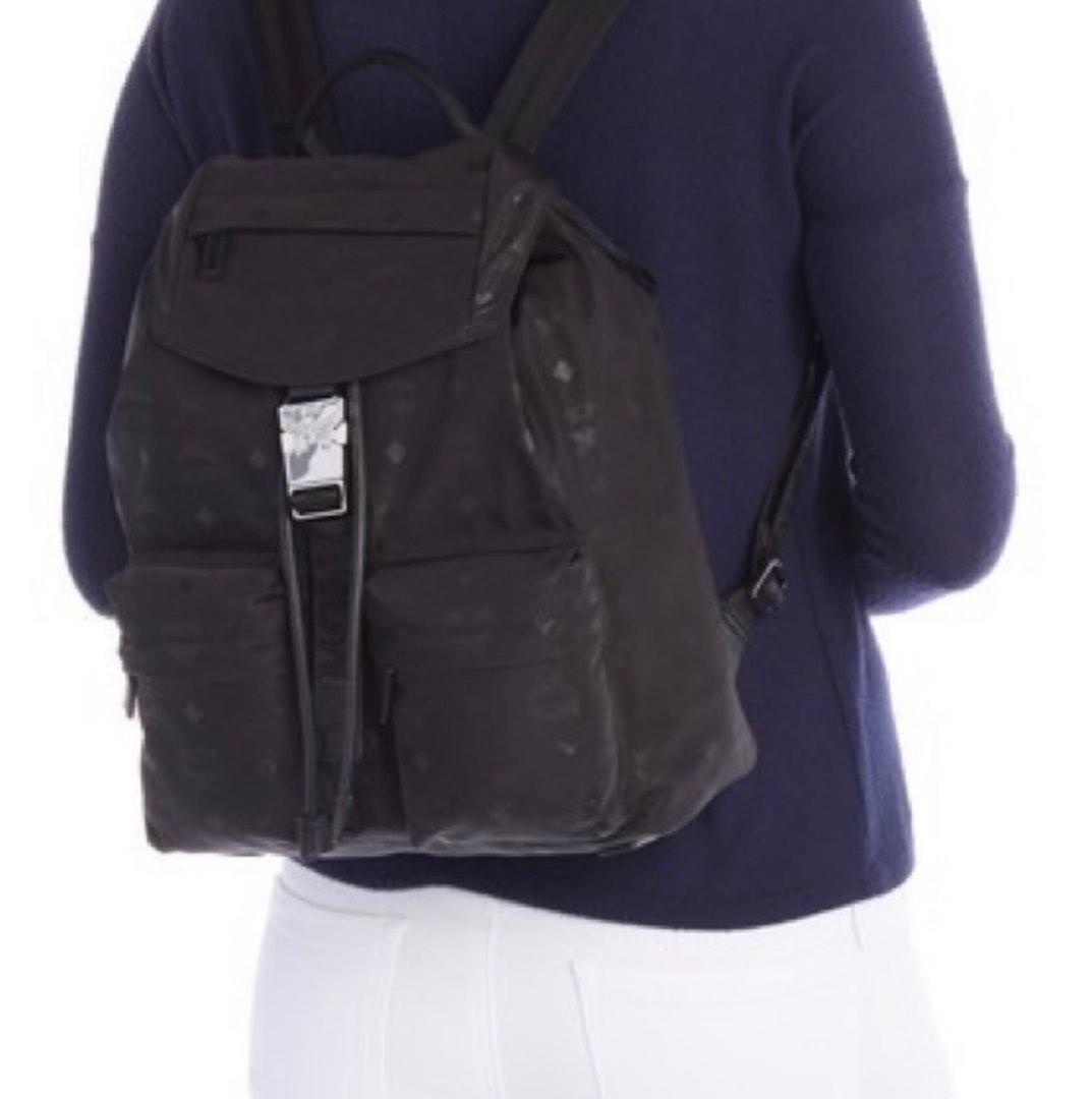 MCM Dieter Mono Nylon Small Backpack