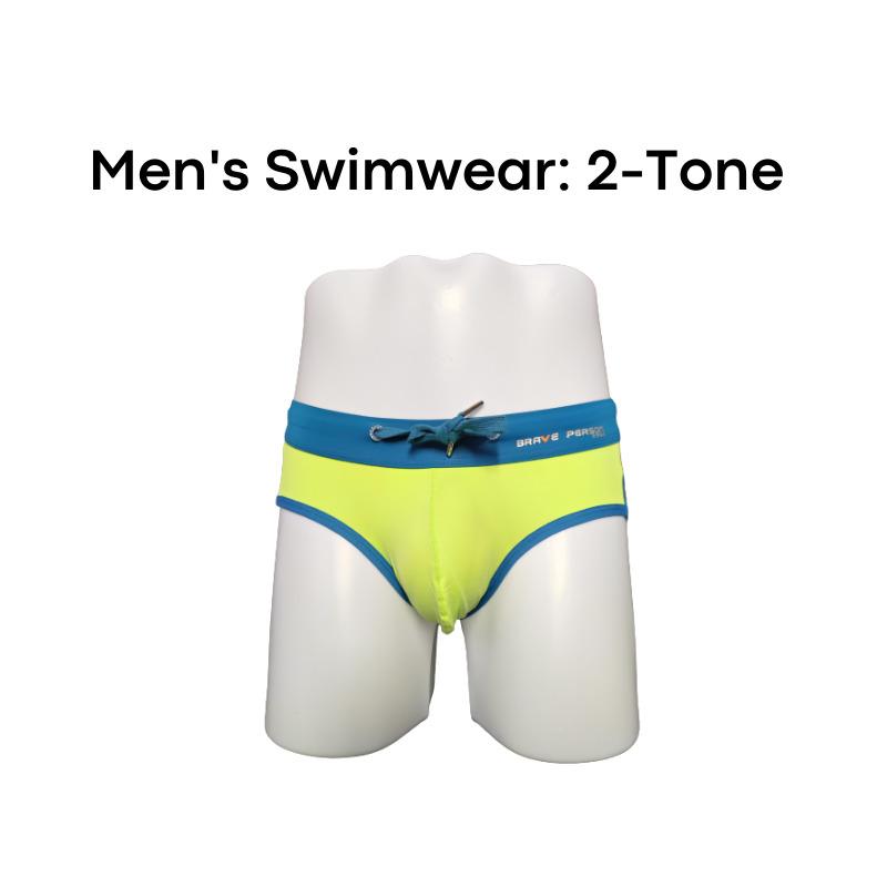Men s Swimwear 2 Tone Swim Trunks Brave Person BP1135 Men s