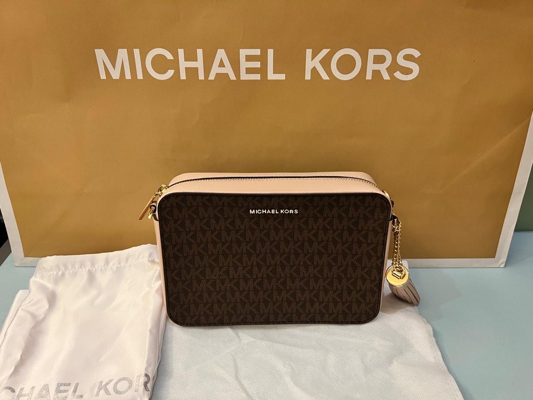 Michael kors ginny clearance medium logo crossbody bag