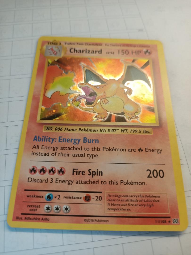 Charizard - XY Evolutions Set - 11/108 - Reverse Holo - Pokemon