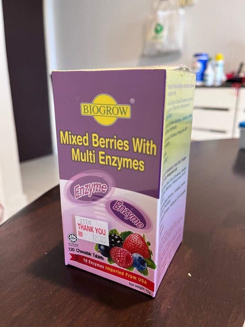 Mixed Berries with multi enzymes (new and unopened), Food & Drinks