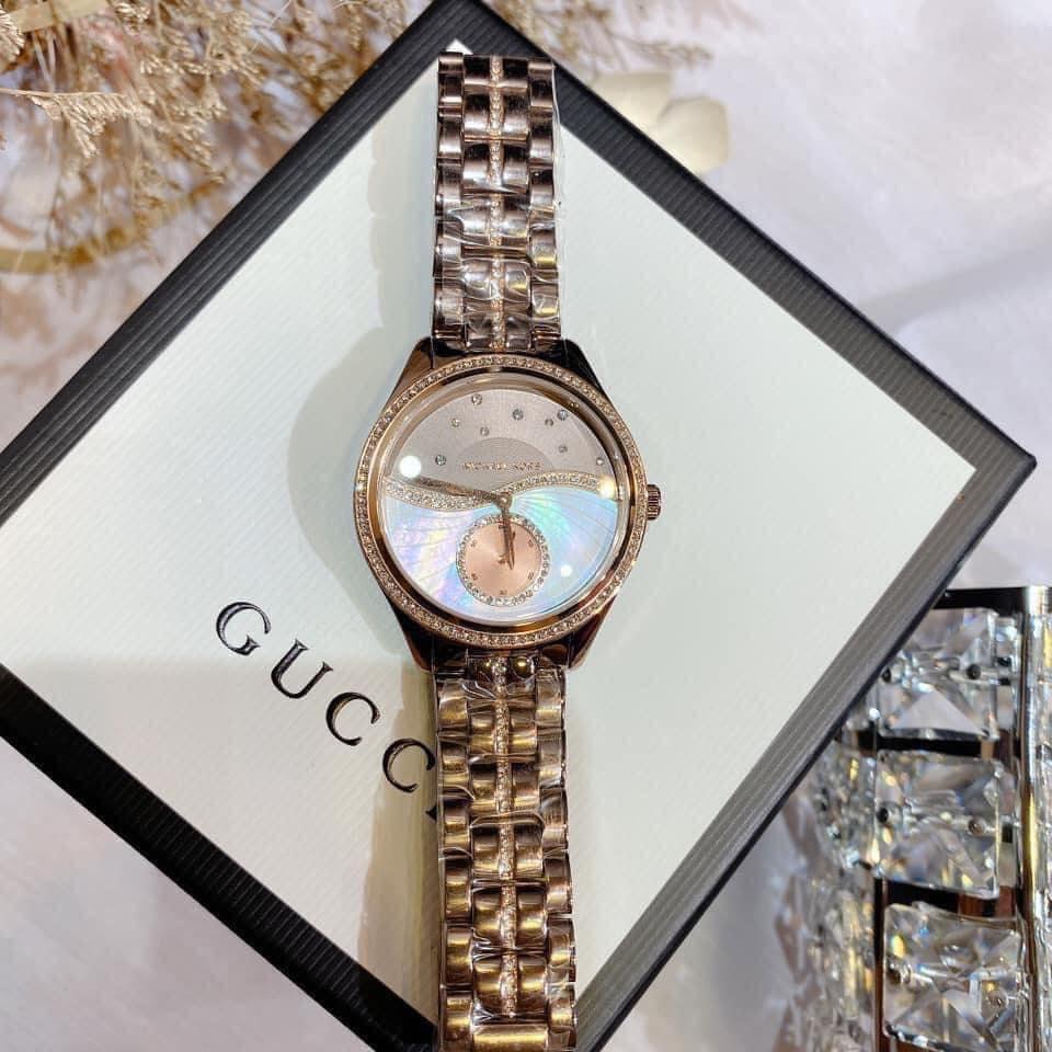 MK Lauryn Crystal Quartz Dial Watch 3723