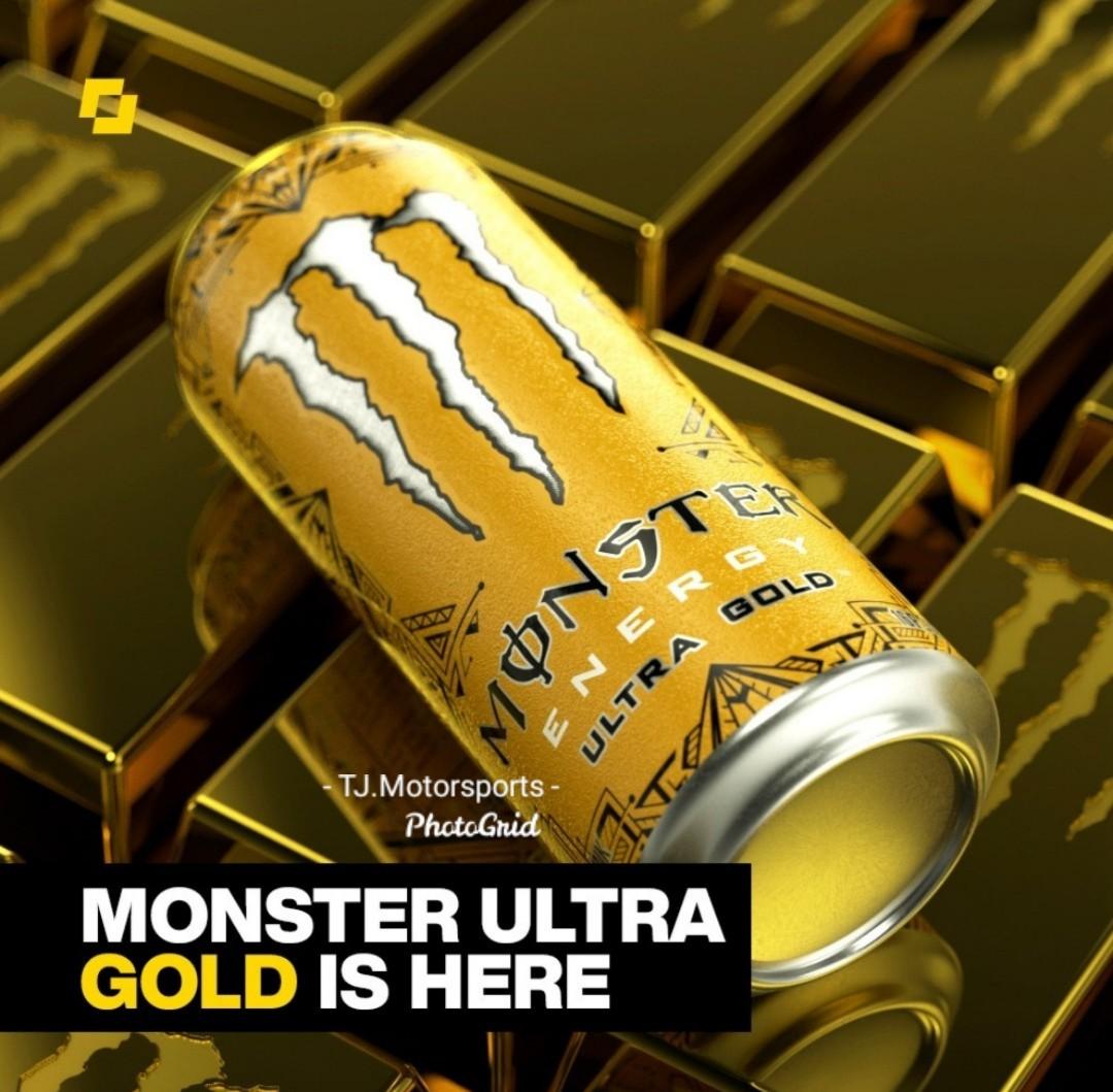 Monster Energy Drink Ultra Gold 500ml, Food & Drinks, Beverages on