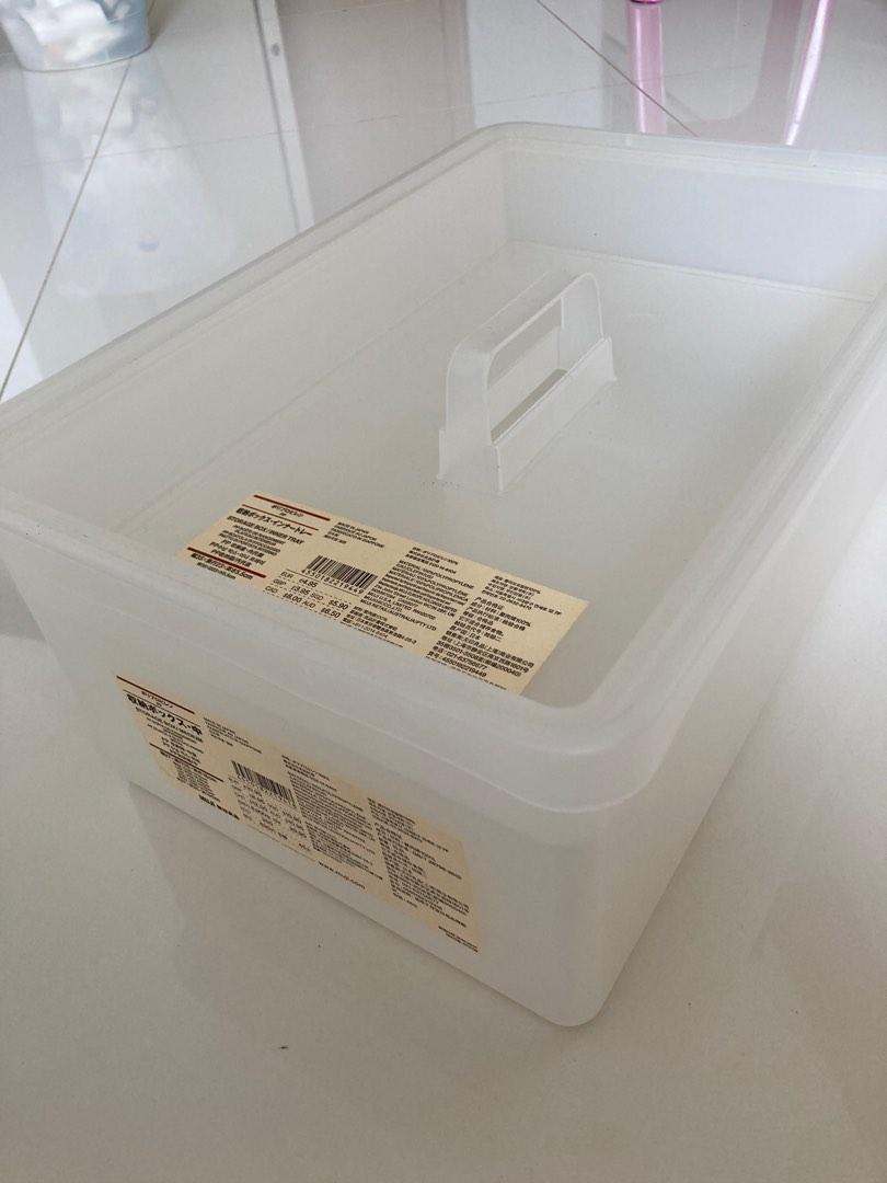 Muji storage box with lid, Furniture & Home Living, Home Improvement