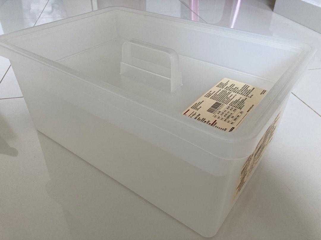 Muji storage box with lid, Furniture & Home Living, Home Improvement