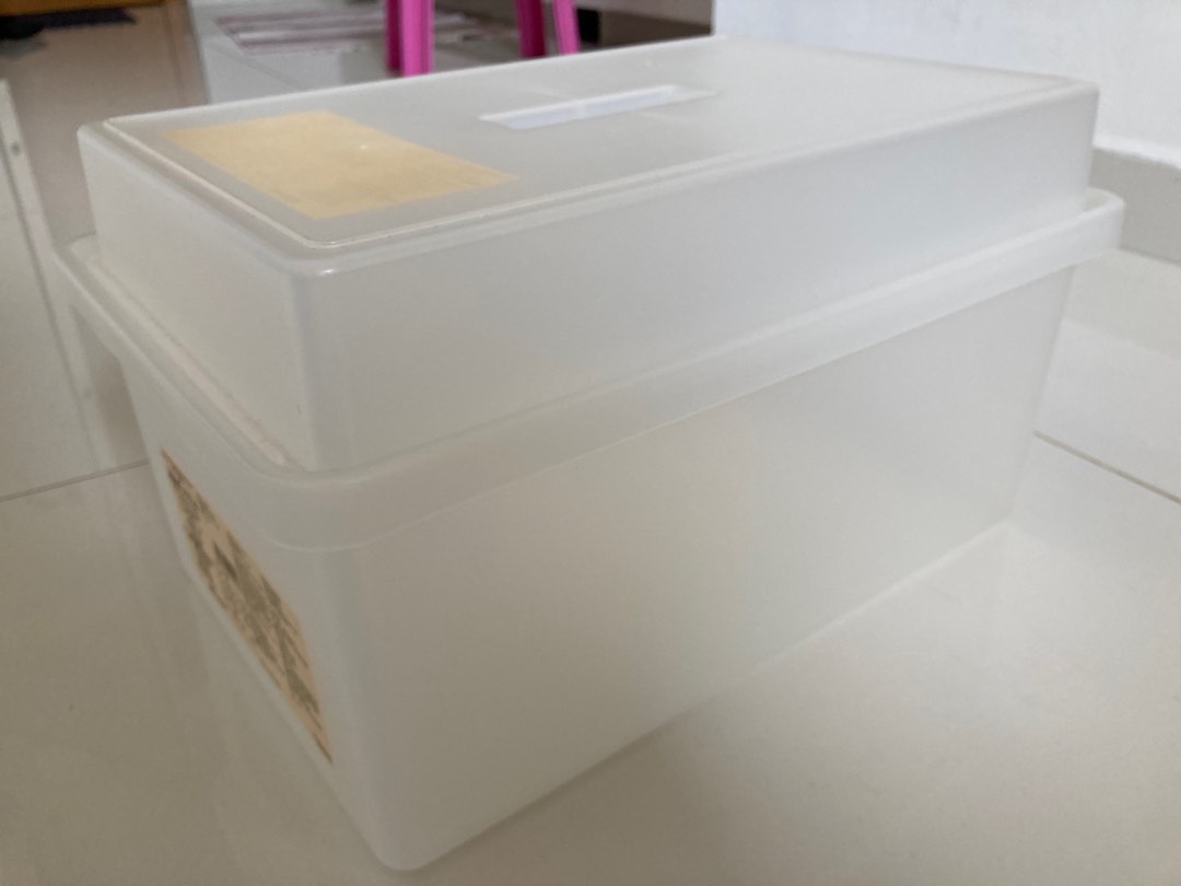 Muji storage box with lid, Furniture & Home Living, Home Improvement
