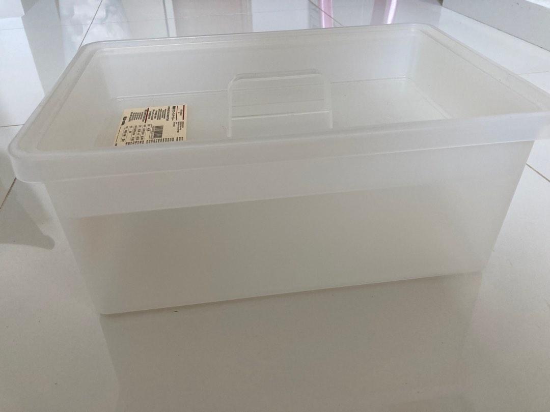 Muji storage box with lid, Furniture & Home Living, Home Improvement