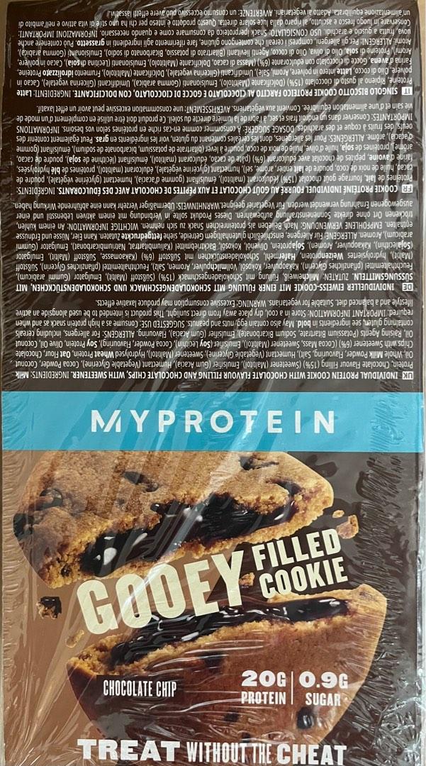 MyProtein Gooey Filled Cookie Chocolate Chip and Double Chocolate