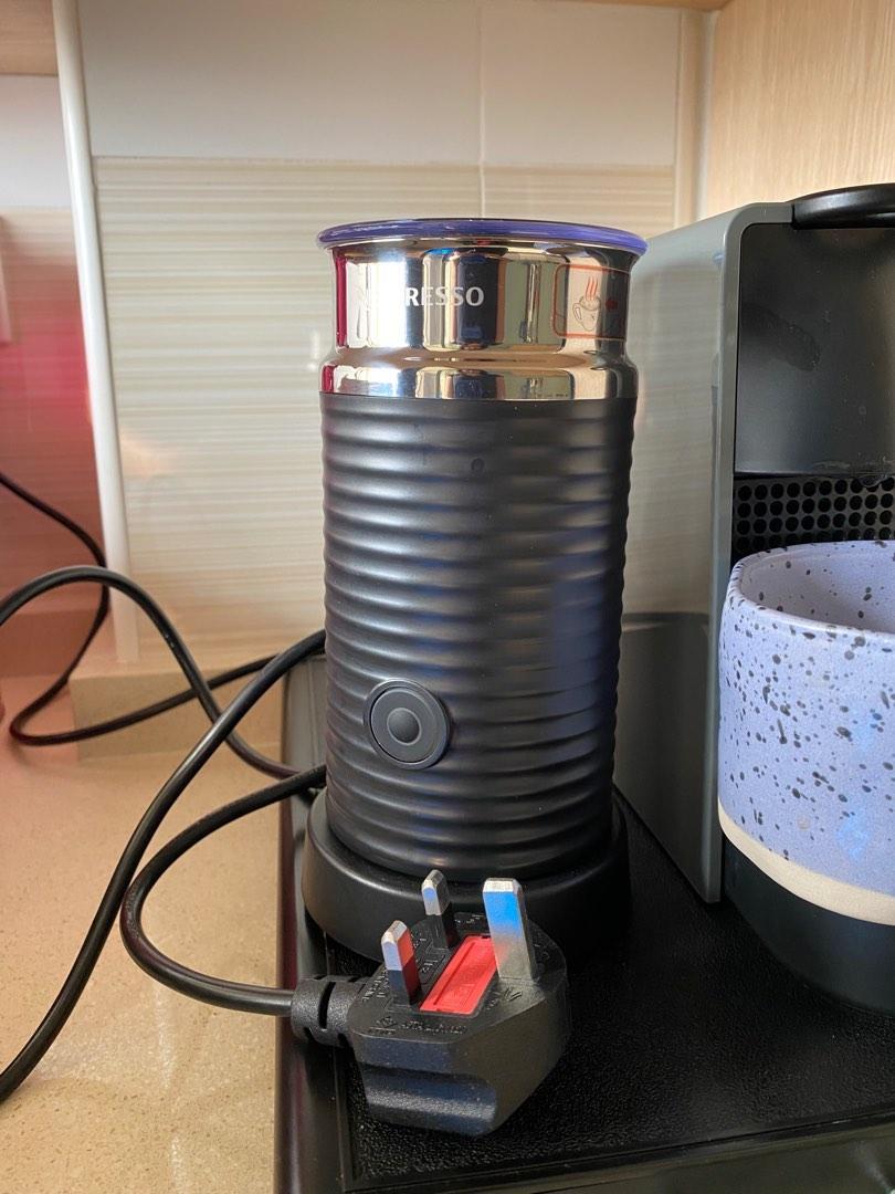 Nespresso Milk Frother Black with base power plug, TV & Home Appliances