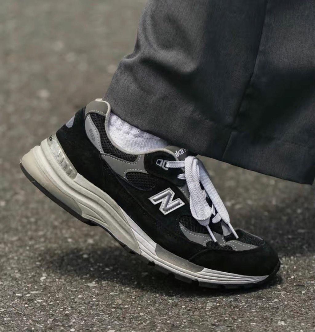 New balance 992 EB Black M992EB 黑色, 男裝, 鞋, 波鞋- Carousell