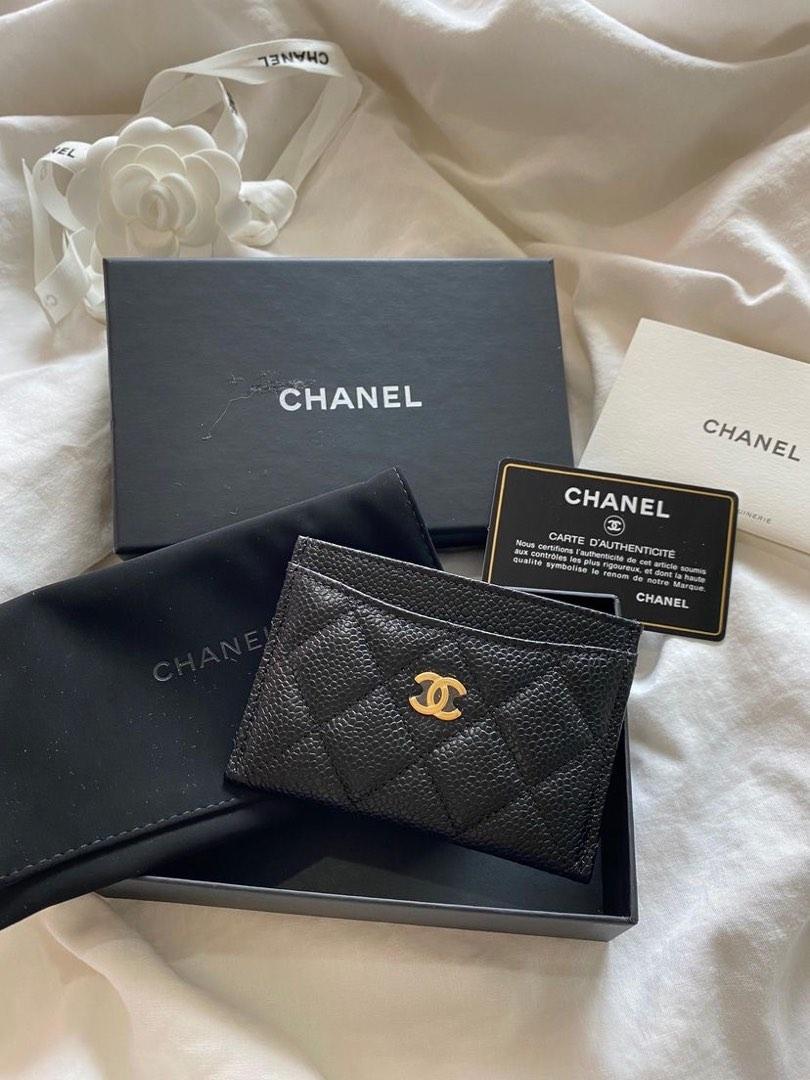 Chanel Classic Card Holder Quilted Silvertone Black in Lambskin with  Silvertone  US