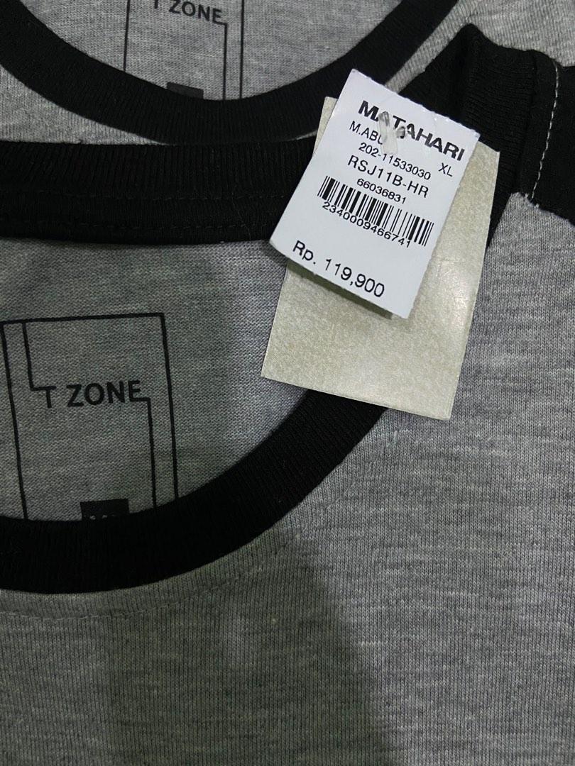 (NEW FULL TAG) Kaos T Zone Cowok Size M