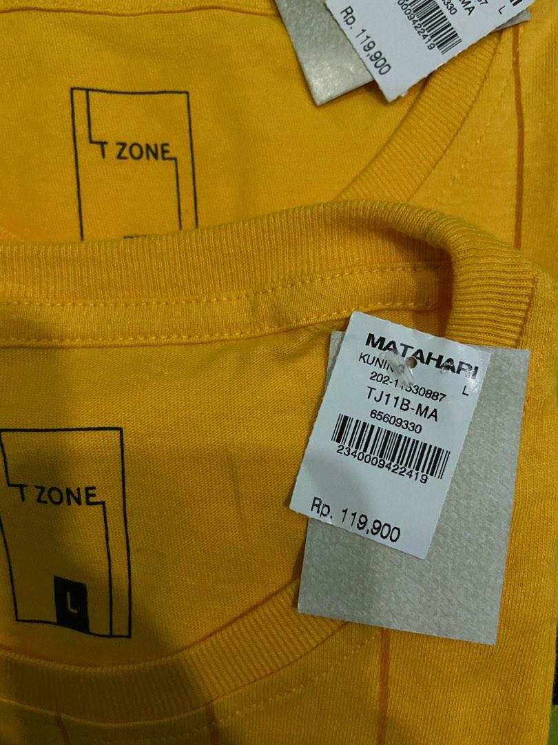(NEW FULL TAG) Kaos T Zone Cowok Size L