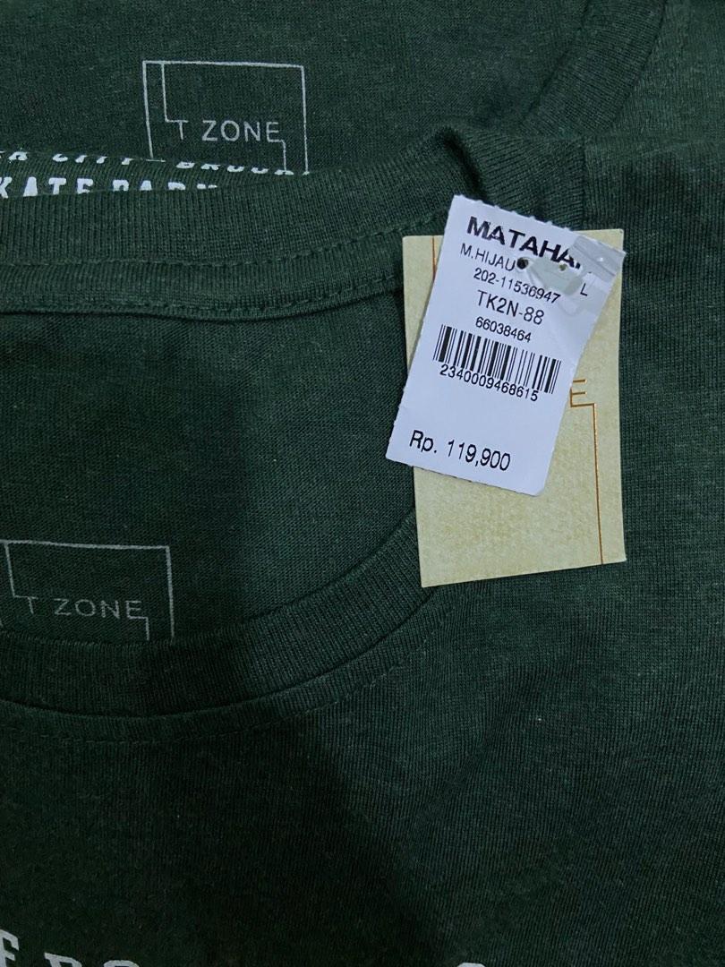(NEW FULL TAG) Kaos T Zone Cowok Size L & XL