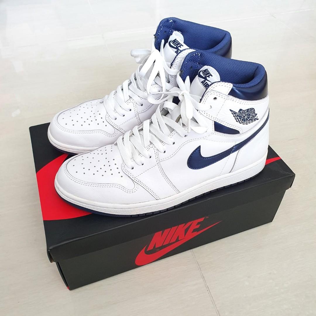 Nike air jordan 1 metallic navy sale