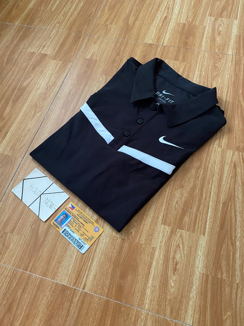 Nike Dri fit Embroidered swoosh Polo Shirt Men s Fashion Tops