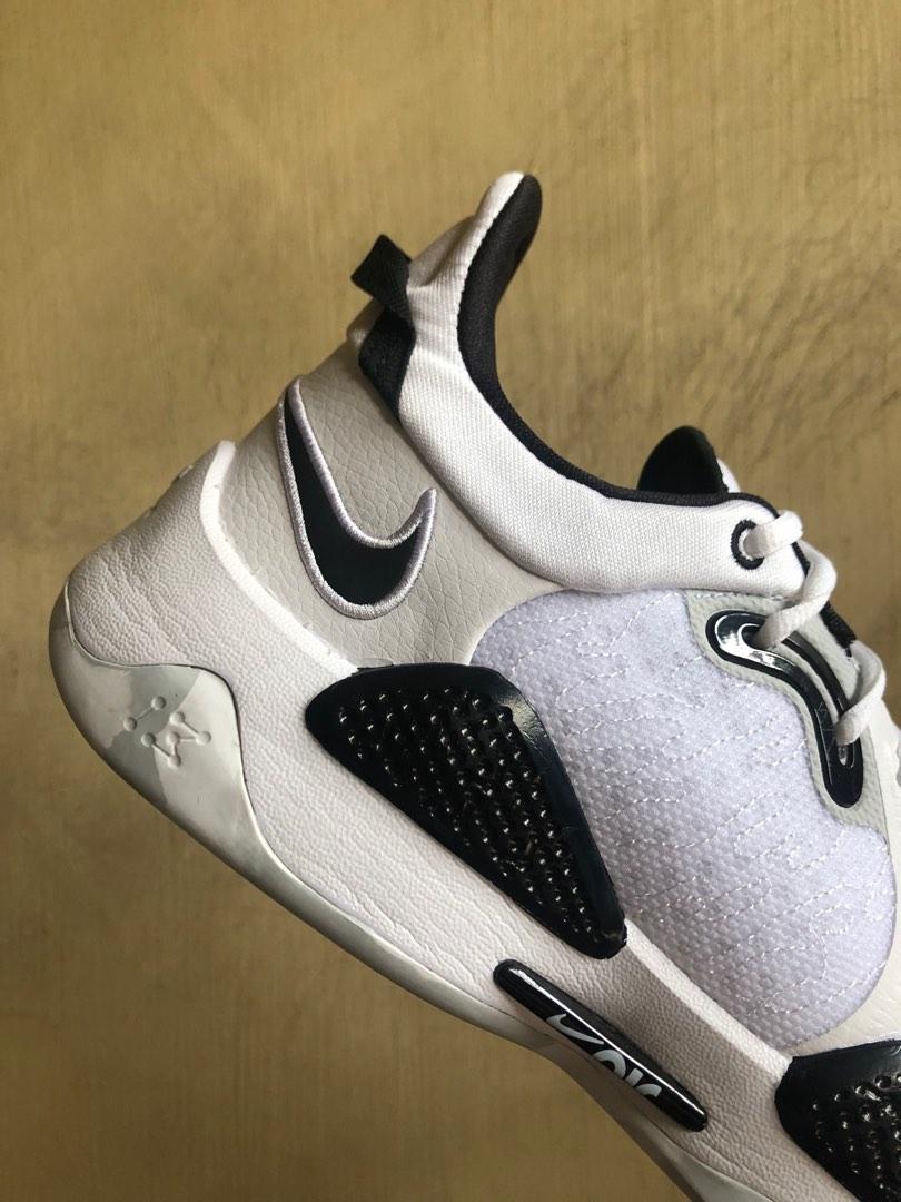 Nike PG 5 White/Black Team Bank Size 10.5, Men's Fashion, Footwear ...