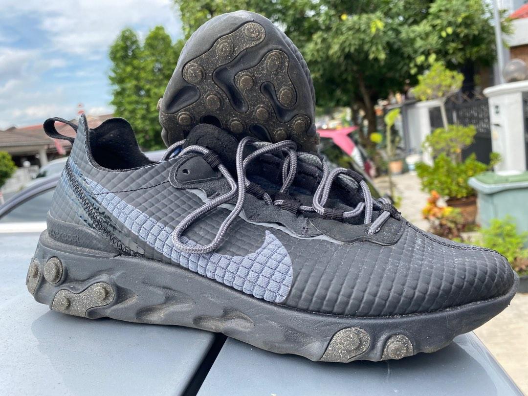 Nike React Element All Black Men s Fashion Activewear on Carousell