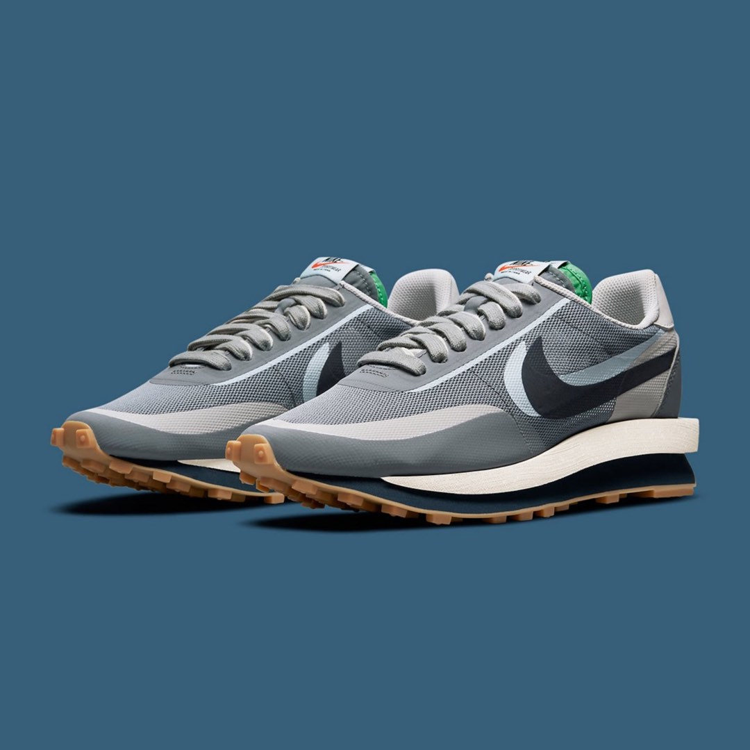 grey nike sacai waffle