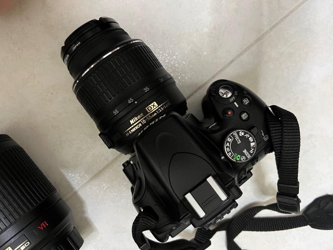 Nikon D5100 with 4 lens and 1 DIGICABI, Photography, Lens & Kits on