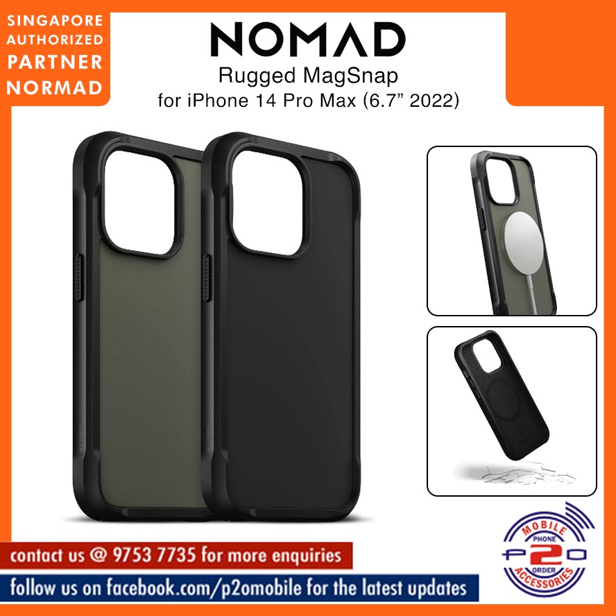 NOMAD Rugged Case for iPhone 14 Pro Max / 14 Pro, Mobile Phones