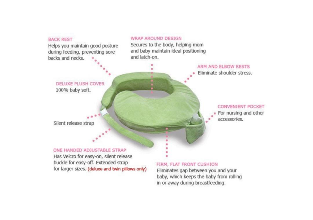 Nursing Pillow My Brest Friend Deluxe Pink Babies Kids Nursing