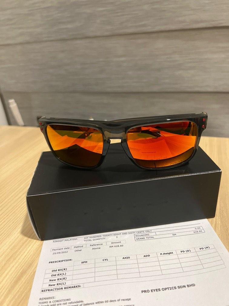 Oakley Holbrook GRY SMO w/PRIZM RUBY, Men's Fashion, Watches & Accessories,  Sunglasses & Eyewear on Carousell