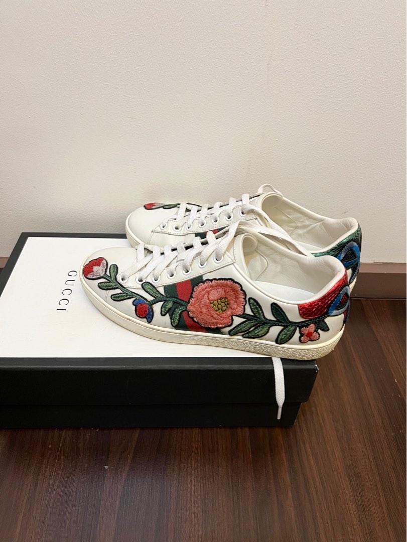 Original Gucci Ace Floral Sneakers, Women's Fashion, Footwear, Sneakers on  Carousell
