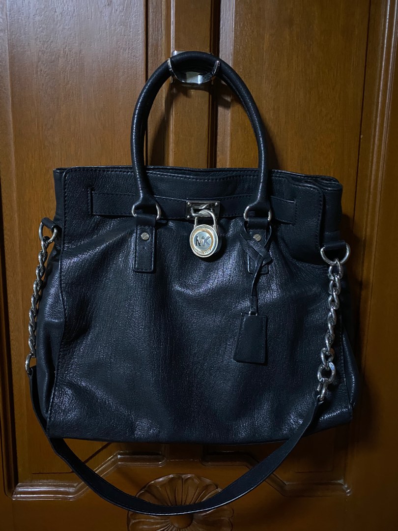 Michael kors hamilton bag black new arrivals