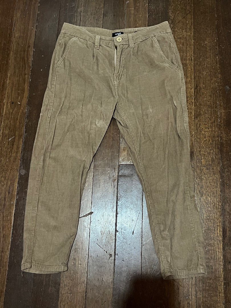 Oxgn Mens Corduroy Pants, Men's Fashion, Bottoms, Trousers on Carousell