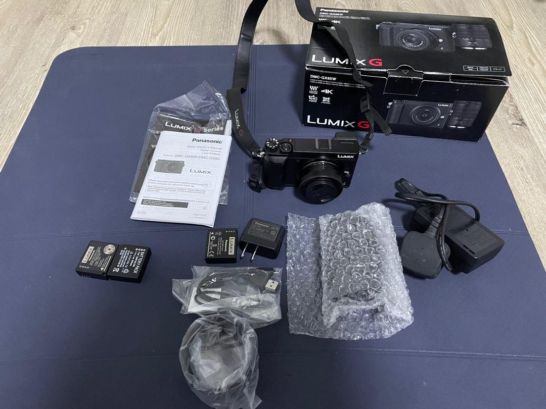 Panasonic GX85 black dual lens kit, Photography, Cameras on Carousell