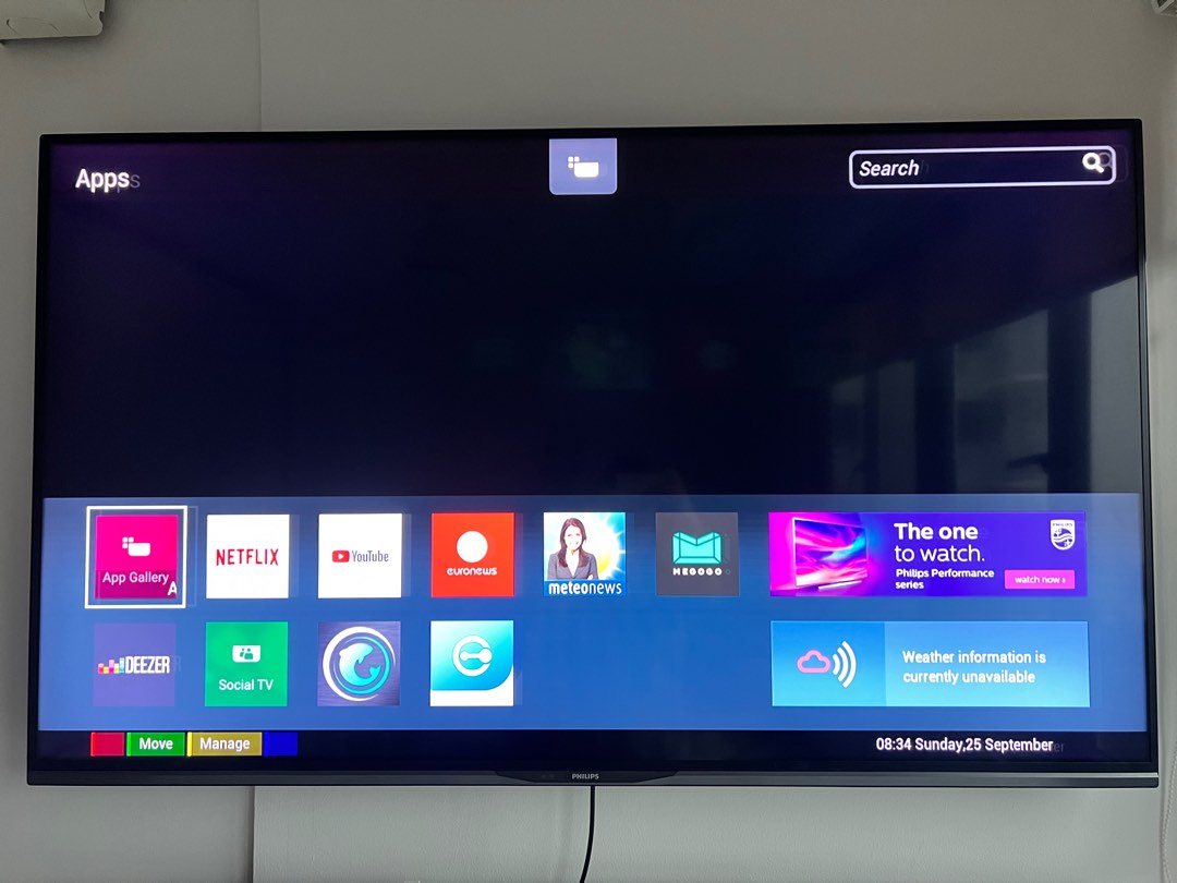 Philips 55 inch smart tv, TV & Home Appliances, TV & Entertainment, TV