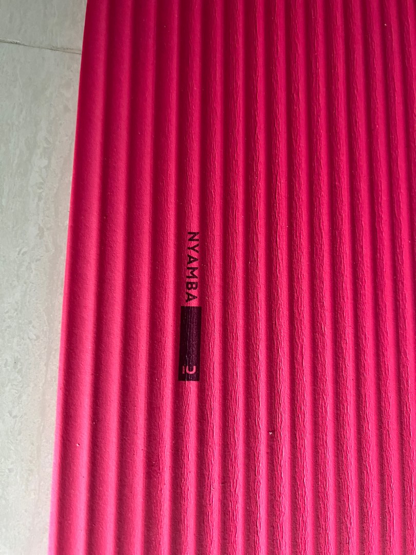 Pilates Floor Mat 170 cm x 55 cm x 10 mm Mat Comfort S Pale Pink