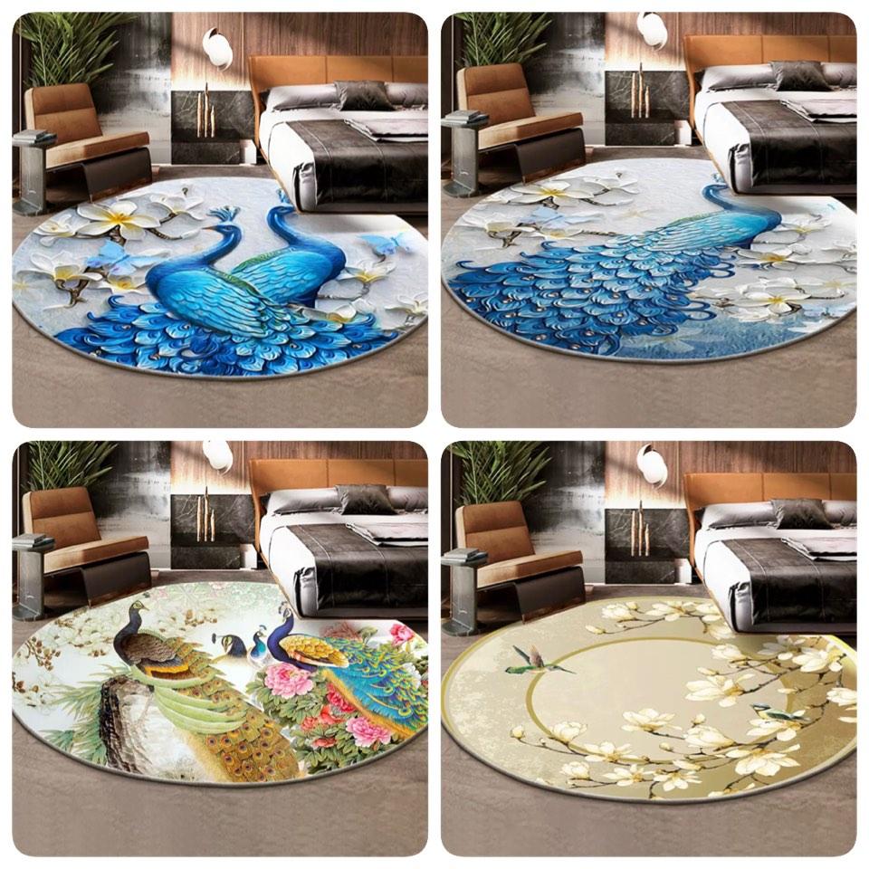 PO Large round carpet/rug, Furniture & Home Living, Home Decor, Carpets