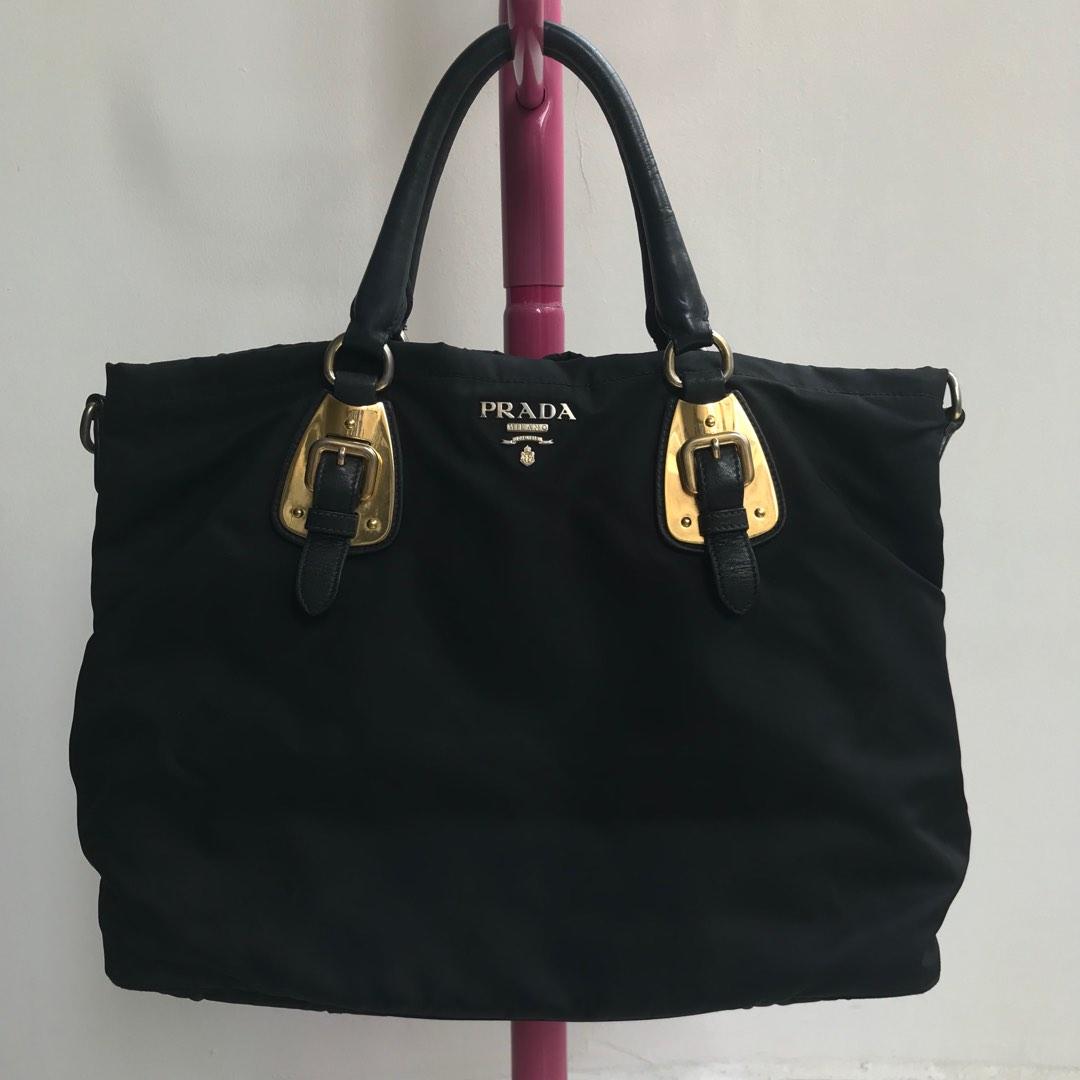 Prada Mini Boston Sling Bag, Luxury, Bags & Wallets on Carousell