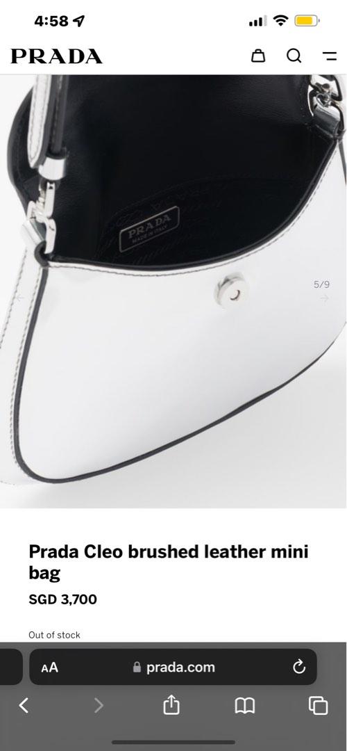 Cleo cloth mini bag Prada Orange in Cloth - 35455564