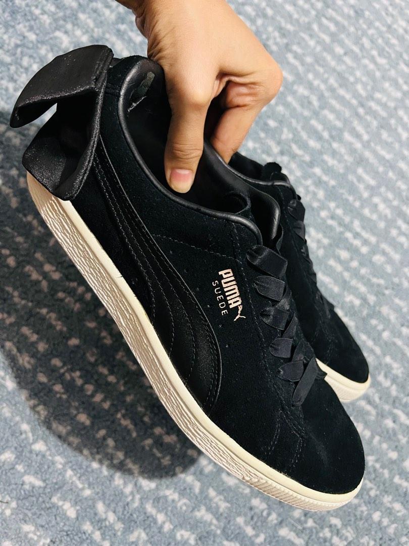 Puma suede bow deals women's