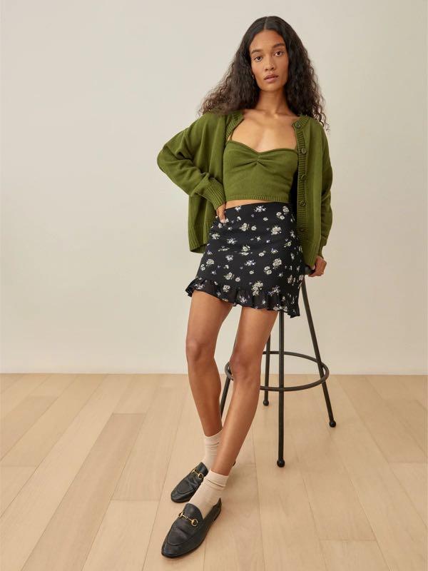 Reformation Odell mini skirt in Georgette, Women's Fashion, Bottoms, Skirts  on Carousell