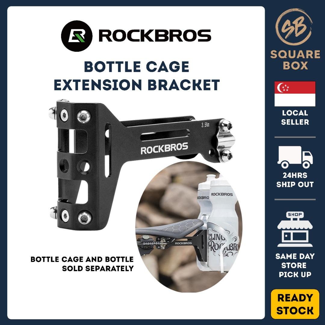 RockBros Bike Double Water Bottle Holder Extension Bracket Saddle Mount  Cage