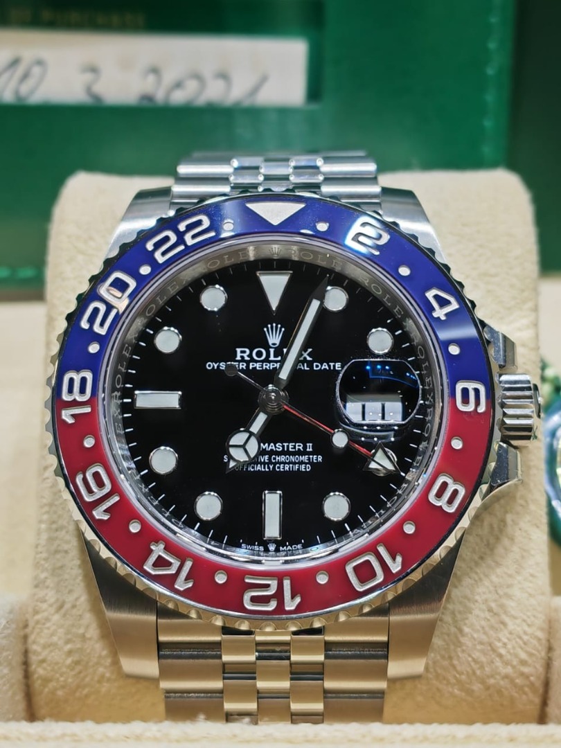 Rolex Pepsi Jubilee GMT Master II 40mm Luxury Watches on