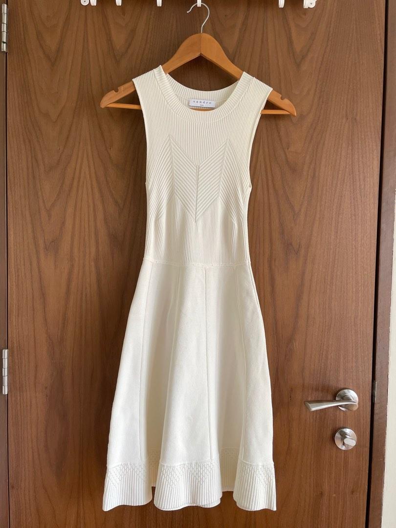 Sandro formal White Dress for sale, Women's Fashion, Dresses & Sets