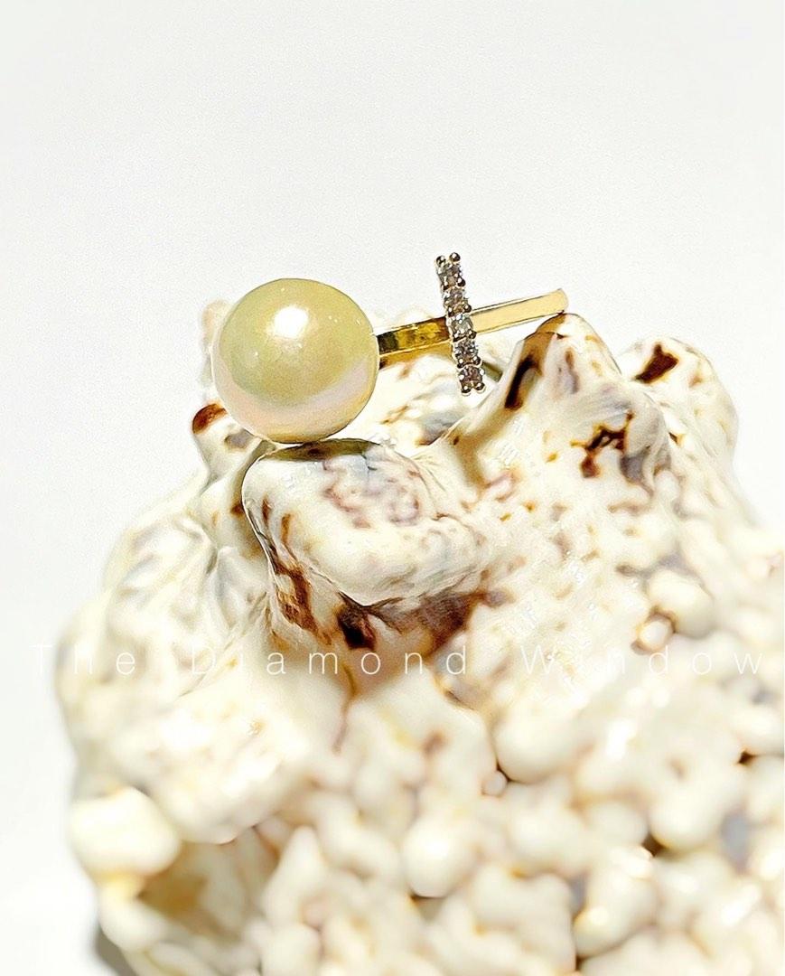 Seawater Mabel Pearl 14k Yellow Gold Plated Top Open Adjustable