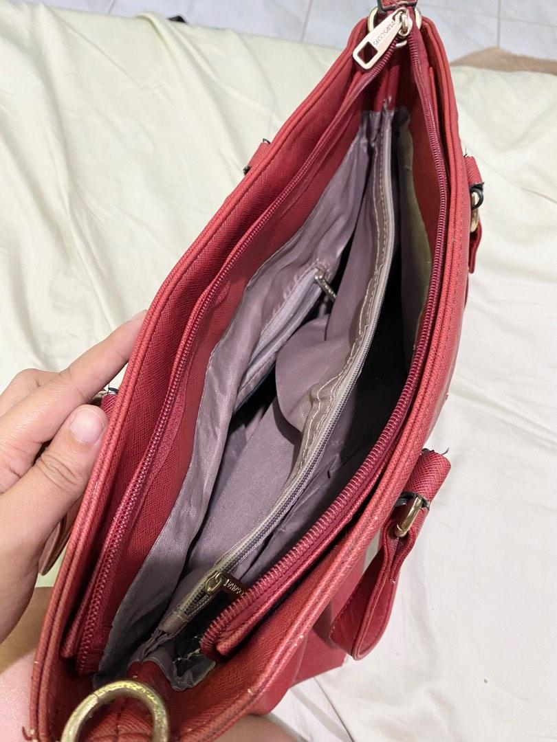 Secosana Red Shoulder Bag, Women's Fashion, Bags & Wallets