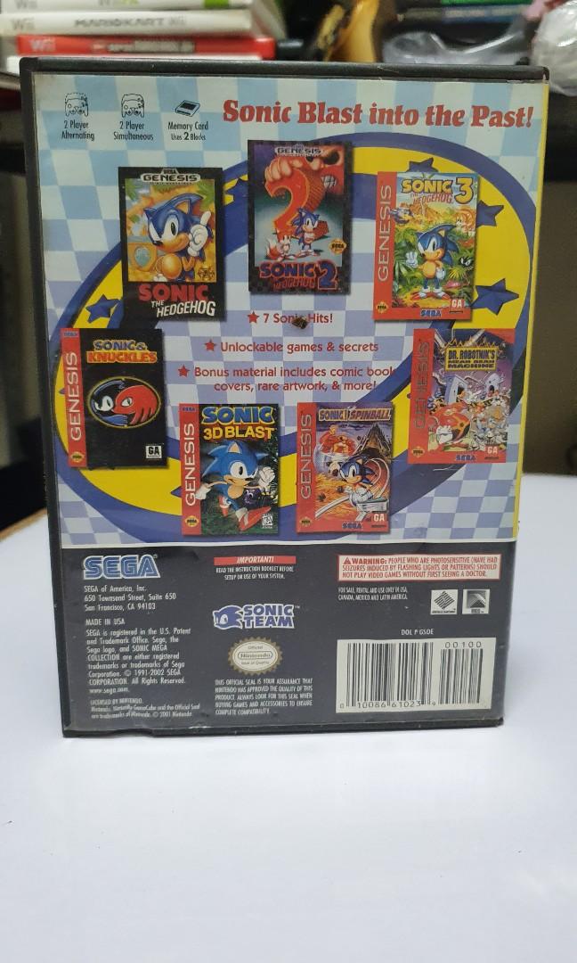 Sonic Mega Collection (Nintendo Gamecube, USA) (Category: Nintendo) located in Quezon City. Submitted by itemsforadoption (Listing ID 1187007596, Image 2). Description: Rfs: Its 2022! Happy New Year. Now is a time to be joyous and declutter. And I'm doing just that this season. Sonic Mega Collection is a video game compilation developed by Sonic Team and published by Sega in 2002 for the GameCube. It is a compilation of several Sonic the Hedgehog