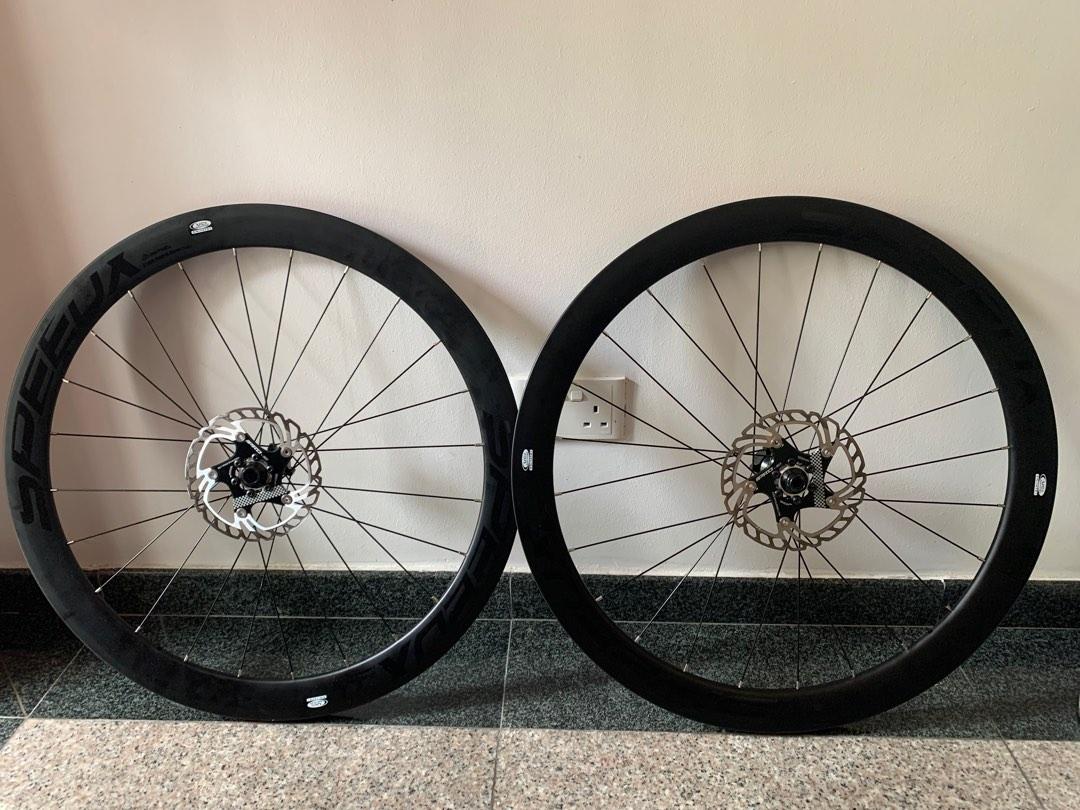 SpeedX Detec 50mm Carbon Wheel Set Rims Disc Brake