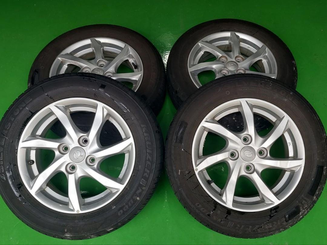 Sport rim dan tayar Bezza 1.0, Auto Accessories on Carousell