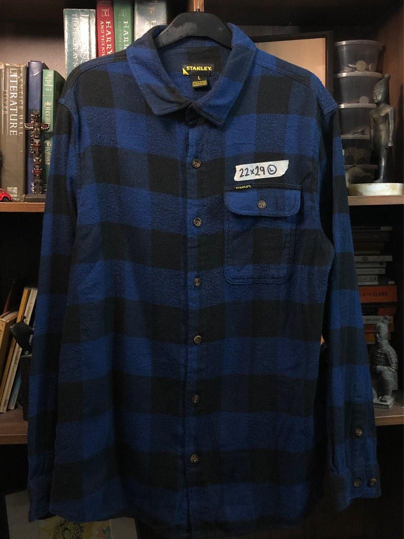 Stanley Flannel Shirt Large, Men's Fashion, Tops & Sets, Tshirts & Polo ...