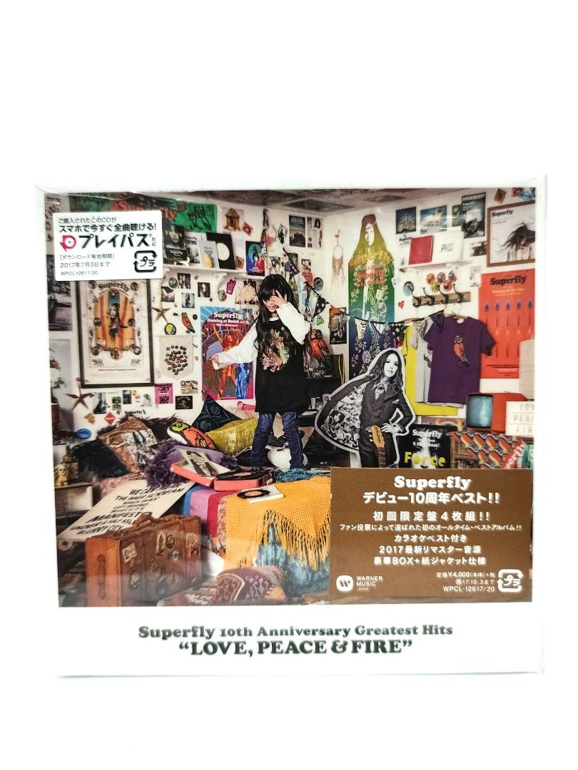 Ｓｕｐｅｒｆｌｙ １０ｔｈ Ａｎｎｉｖｅｒｓａｒｙ Ｇｒｅａｔｅｓｔ Ｈｉｔｓ『ＬＯＶＥ，ＰＥＡＣＥ＆ＦＩＲＥ』（通常盤）／Ｓｕｐ