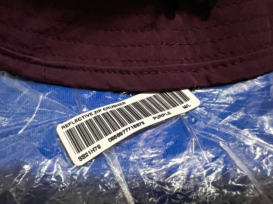 supreme 3M ss21 reflective zip crusher 漁夫帽, 男裝, 手錶及配件